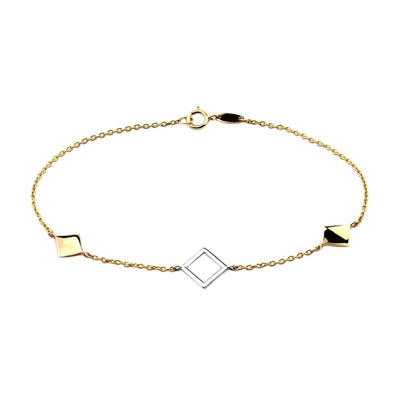 Brasoletka Golden EYE trójkąty