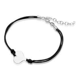Bransoletka czarna serduszko