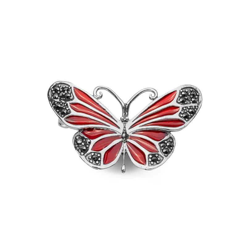 Broszka Motyl mały Golden Eye