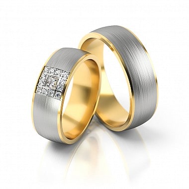 Obrączki Golden EYE srebro