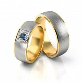 Obrączki Golden EYE kamień