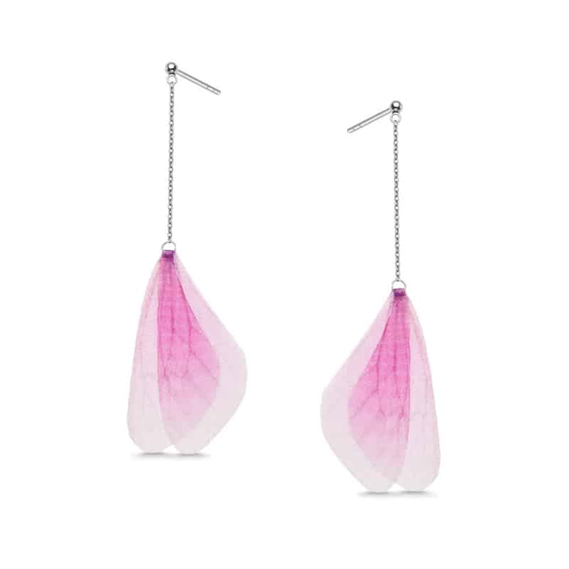 Kolczyki Motyle różowe