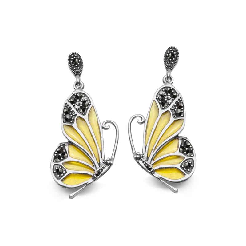 Kolczyki motyle Golden Eye