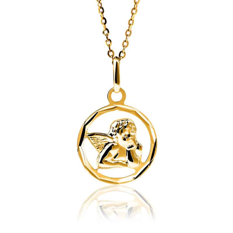 Medalik anioł Golden EYE