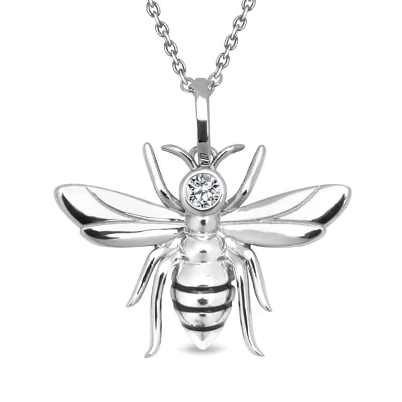 Zawieszka osa srebrna